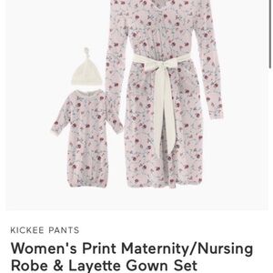 SOLD on Ⓜ️Kickee Pants Pink and White Pajama Robe